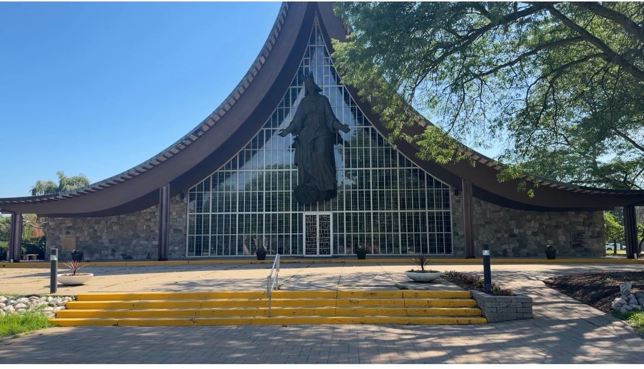 The Shrine Chapel exterior on the St. Mary’s campus